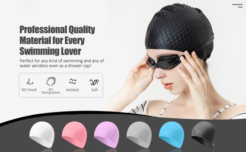 silicone swim cap silicone swim cap