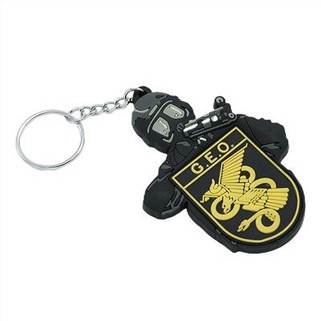 Keychain tal-gomma tal-PVC artab 2D personalizzat